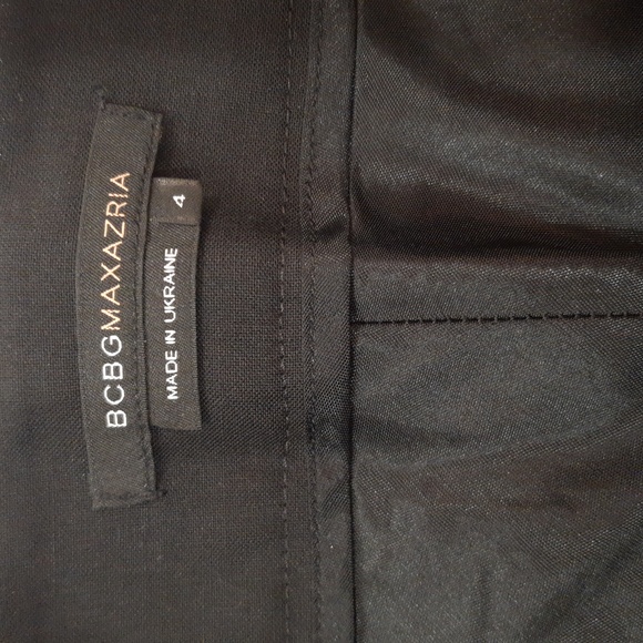 EUC BCBG Maxazria Black Suiting Skirt Sz 4 - Picture 3 of 6
